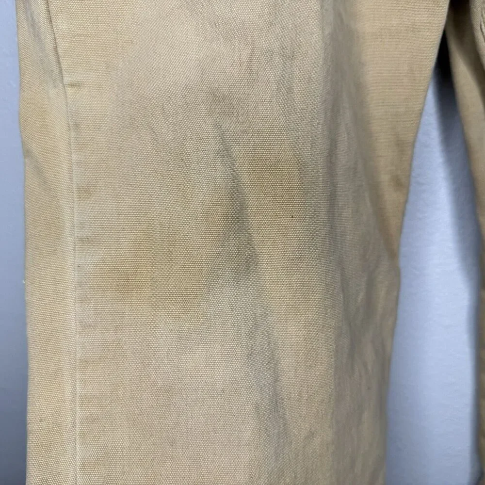 Carhartt Relaxed Fit Pants Size 38 x 30 Khaki Canvas 5‎ Pocket Workwear Rancher